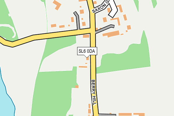 SL6 0DA map - OS OpenMap – Local (Ordnance Survey)