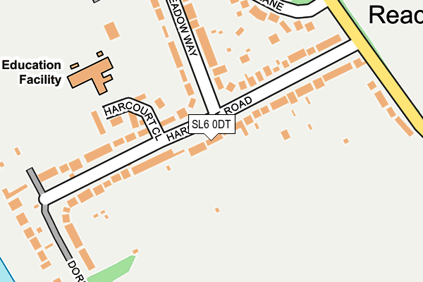 SL6 0DT map - OS OpenMap – Local (Ordnance Survey)