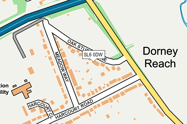 SL6 0DW map - OS OpenMap – Local (Ordnance Survey)