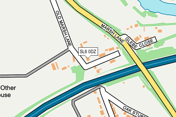 SL6 0DZ map - OS OpenMap – Local (Ordnance Survey)