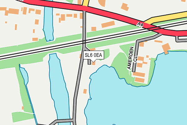 SL6 0EA map - OS OpenMap – Local (Ordnance Survey)