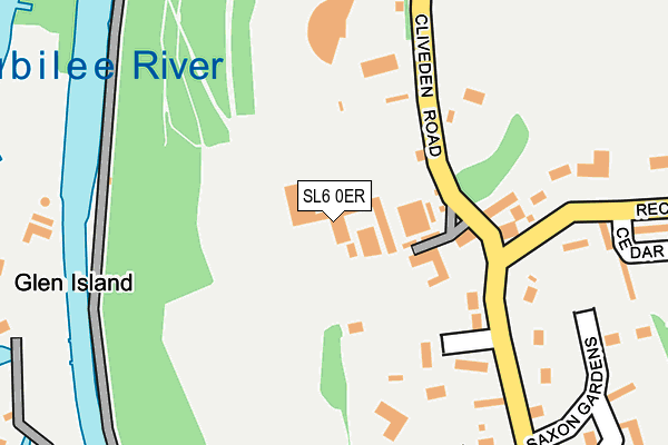 SL6 0ER map - OS OpenMap – Local (Ordnance Survey)