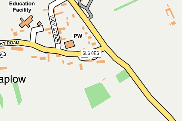 SL6 0ES map - OS OpenMap – Local (Ordnance Survey)