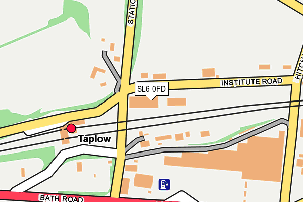 SL6 0FD map - OS OpenMap – Local (Ordnance Survey)