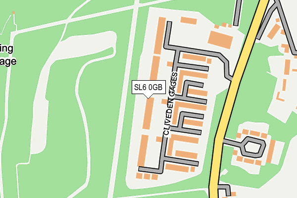 SL6 0GB map - OS OpenMap – Local (Ordnance Survey)