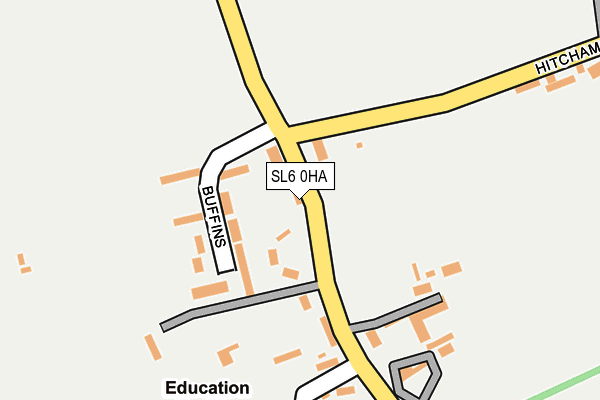 SL6 0HA map - OS OpenMap – Local (Ordnance Survey)