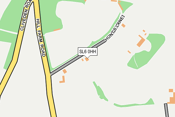 SL6 0HH map - OS OpenMap – Local (Ordnance Survey)
