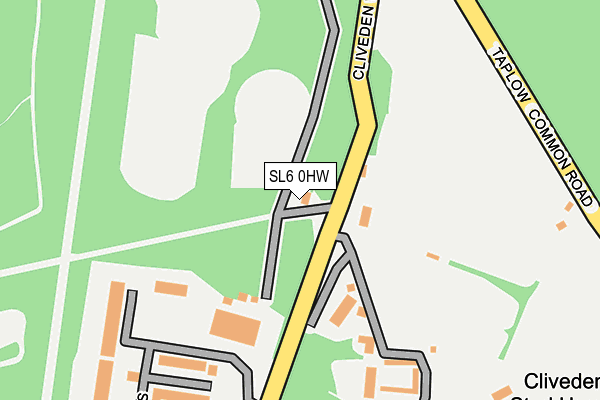 SL6 0HW map - OS OpenMap – Local (Ordnance Survey)