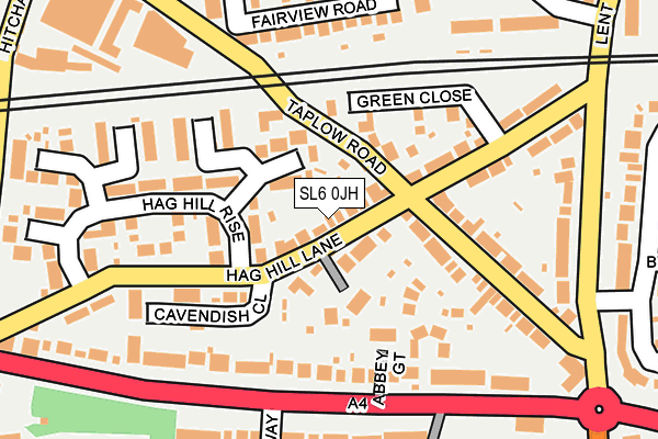 SL6 0JH map - OS OpenMap – Local (Ordnance Survey)