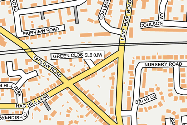 SL6 0JW map - OS OpenMap – Local (Ordnance Survey)
