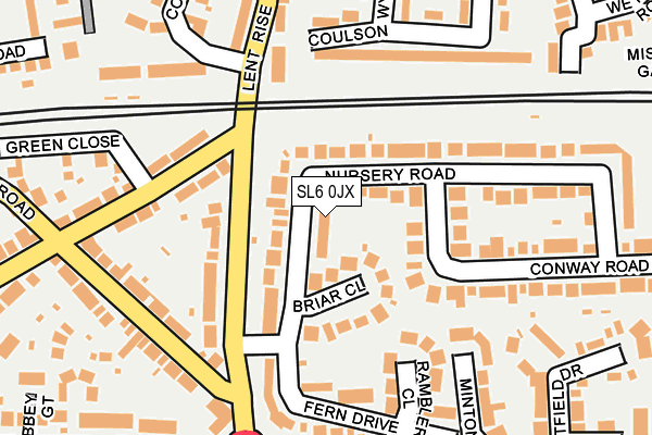 SL6 0JX map - OS OpenMap – Local (Ordnance Survey)