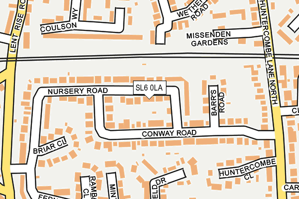 SL6 0LA map - OS OpenMap – Local (Ordnance Survey)