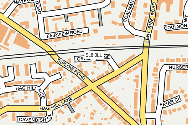 SL6 0LL map - OS OpenMap – Local (Ordnance Survey)