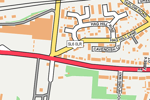 SL6 0LR map - OS OpenMap – Local (Ordnance Survey)
