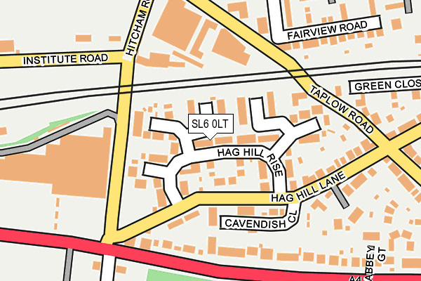 SL6 0LT map - OS OpenMap – Local (Ordnance Survey)