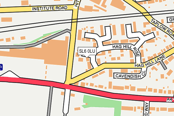 SL6 0LU map - OS OpenMap – Local (Ordnance Survey)