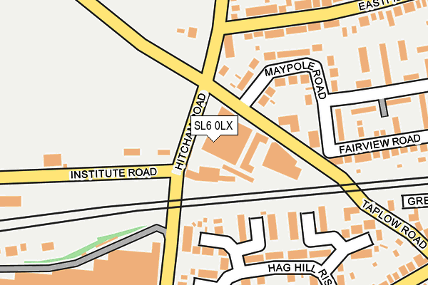 SL6 0LX map - OS OpenMap – Local (Ordnance Survey)