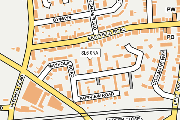 SL6 0NA map - OS OpenMap – Local (Ordnance Survey)