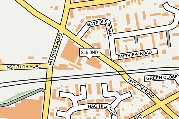 SL6 0ND map - OS OpenMap – Local (Ordnance Survey)