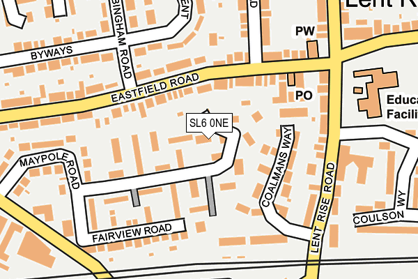 SL6 0NE map - OS OpenMap – Local (Ordnance Survey)