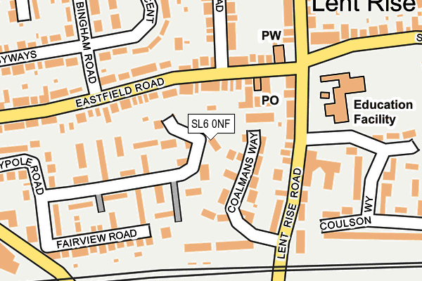 SL6 0NF map - OS OpenMap – Local (Ordnance Survey)