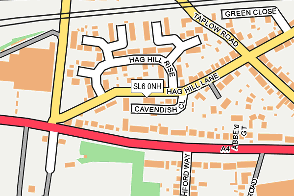SL6 0NH map - OS OpenMap – Local (Ordnance Survey)