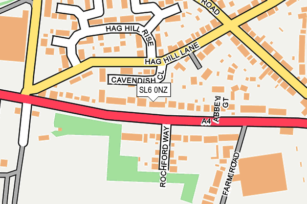 SL6 0NZ map - OS OpenMap – Local (Ordnance Survey)