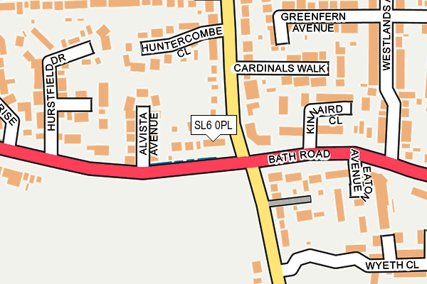 SL6 0PL map - OS OpenMap – Local (Ordnance Survey)