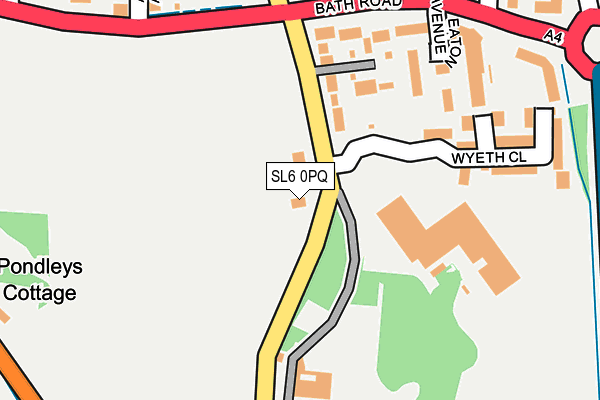 SL6 0PQ map - OS OpenMap – Local (Ordnance Survey)