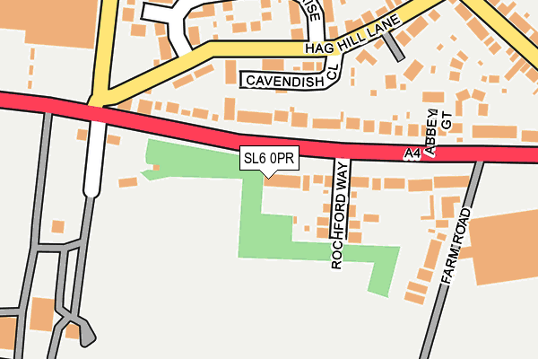 SL6 0PR map - OS OpenMap – Local (Ordnance Survey)