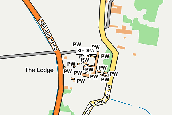 SL6 0PW map - OS OpenMap – Local (Ordnance Survey)