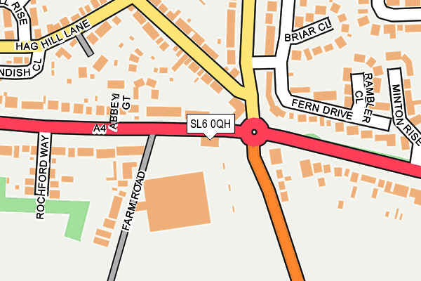 SL6 0QH map - OS OpenMap – Local (Ordnance Survey)