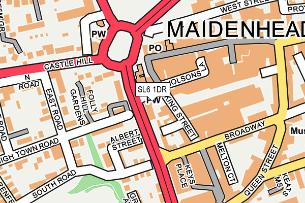 SL6 1DR map - OS OpenMap – Local (Ordnance Survey)