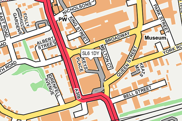 SL6 1DY map - OS OpenMap – Local (Ordnance Survey)