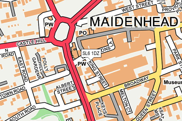 SL6 1DZ map - OS OpenMap – Local (Ordnance Survey)