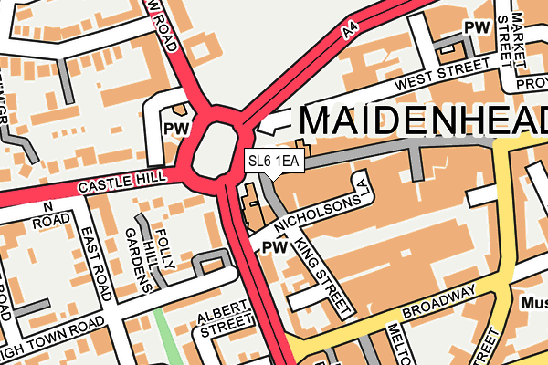 SL6 1EA map - OS OpenMap – Local (Ordnance Survey)
