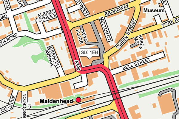 SL6 1EH map - OS OpenMap – Local (Ordnance Survey)