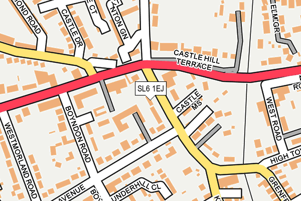 SL6 1EJ map - OS OpenMap – Local (Ordnance Survey)