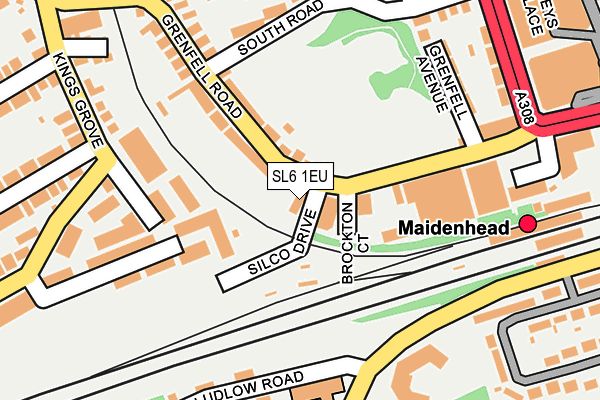 SL6 1EU map - OS OpenMap – Local (Ordnance Survey)
