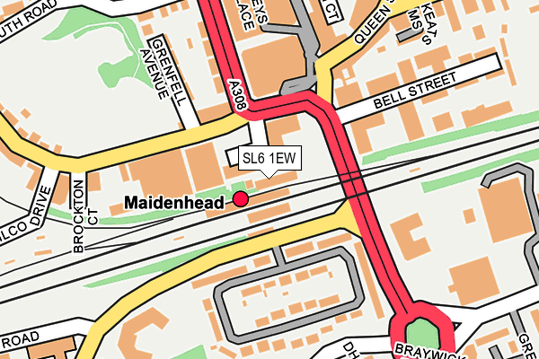 SL6 1EW map - OS OpenMap – Local (Ordnance Survey)
