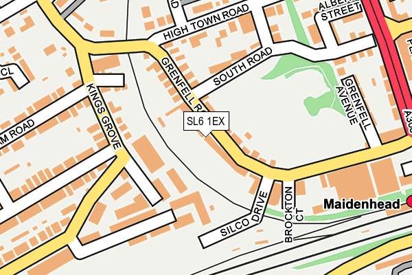 SL6 1EX map - OS OpenMap – Local (Ordnance Survey)