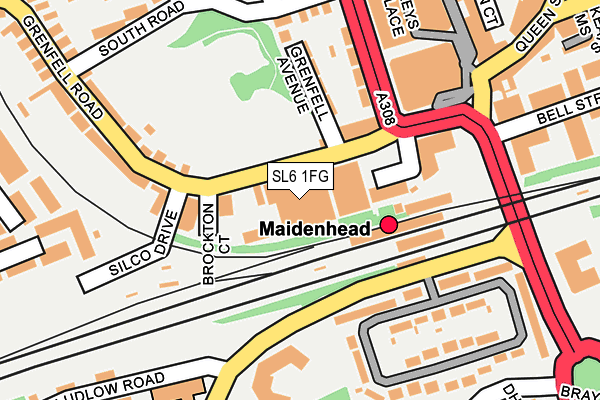 SL6 1FG map - OS OpenMap – Local (Ordnance Survey)
