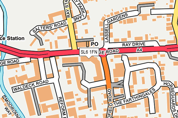 SL6 1FN map - OS OpenMap – Local (Ordnance Survey)