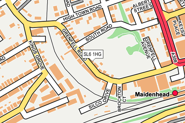 SL6 1HG map - OS OpenMap – Local (Ordnance Survey)