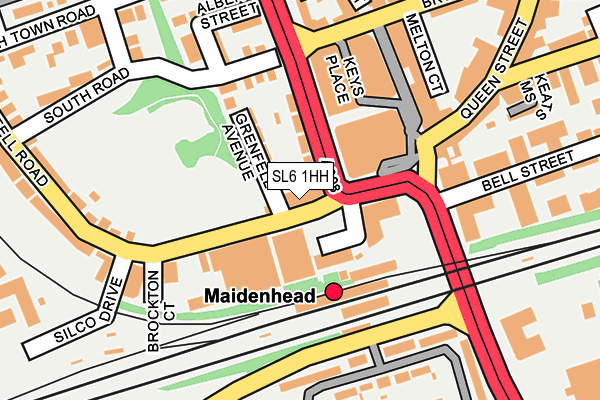 SL6 1HH map - OS OpenMap – Local (Ordnance Survey)