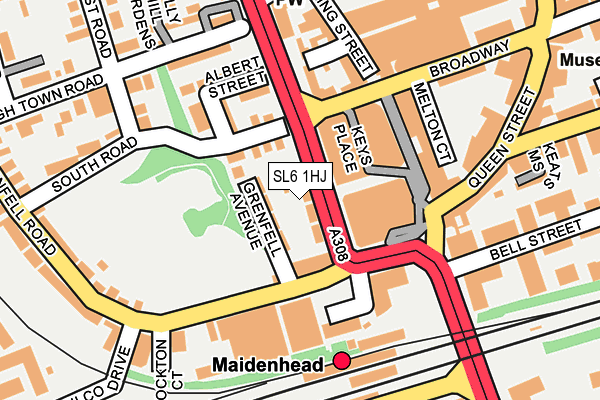 SL6 1HJ map - OS OpenMap – Local (Ordnance Survey)