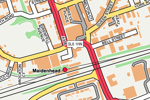 SL6 1HN map - OS OpenMap – Local (Ordnance Survey)