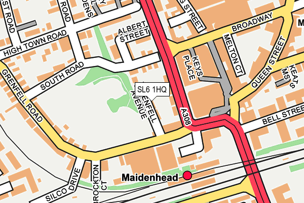 SL6 1HQ map - OS OpenMap – Local (Ordnance Survey)