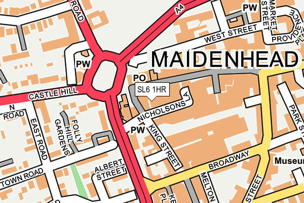 SL6 1HR map - OS OpenMap – Local (Ordnance Survey)