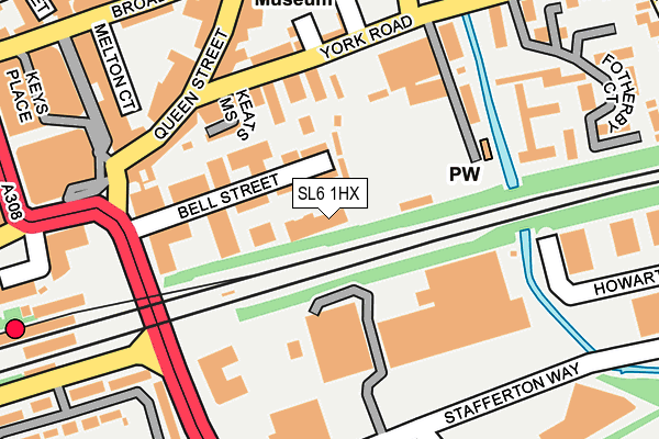 SL6 1HX map - OS OpenMap – Local (Ordnance Survey)